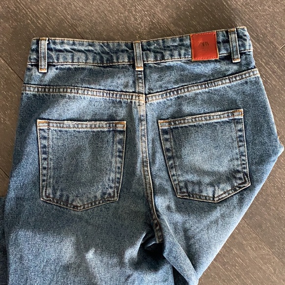 👑 Zara denim wide leg culottes size 2 excellent condition - Picture 5 of 5